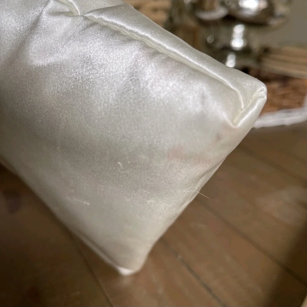 COCO Mademoiselle Satin Cosmetic Pouch - Ivory - Picture 8 of 10